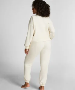 Sportlicher Jogger Fleece - Weiß