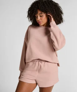 Sportliche Shorts Fleece - Rosa