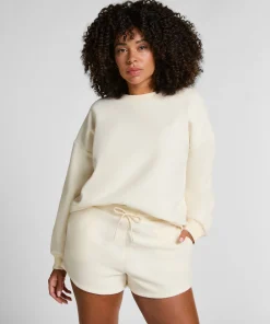 Sportliche Shorts Fleece - Weiß