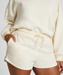 Sportliche Shorts Fleece - Weiß