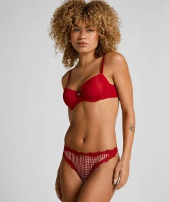 String mit hohem Beinausschnitt Liz - Rot