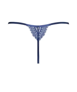 String mit hohem Beinausschnitt Mabel - Blau