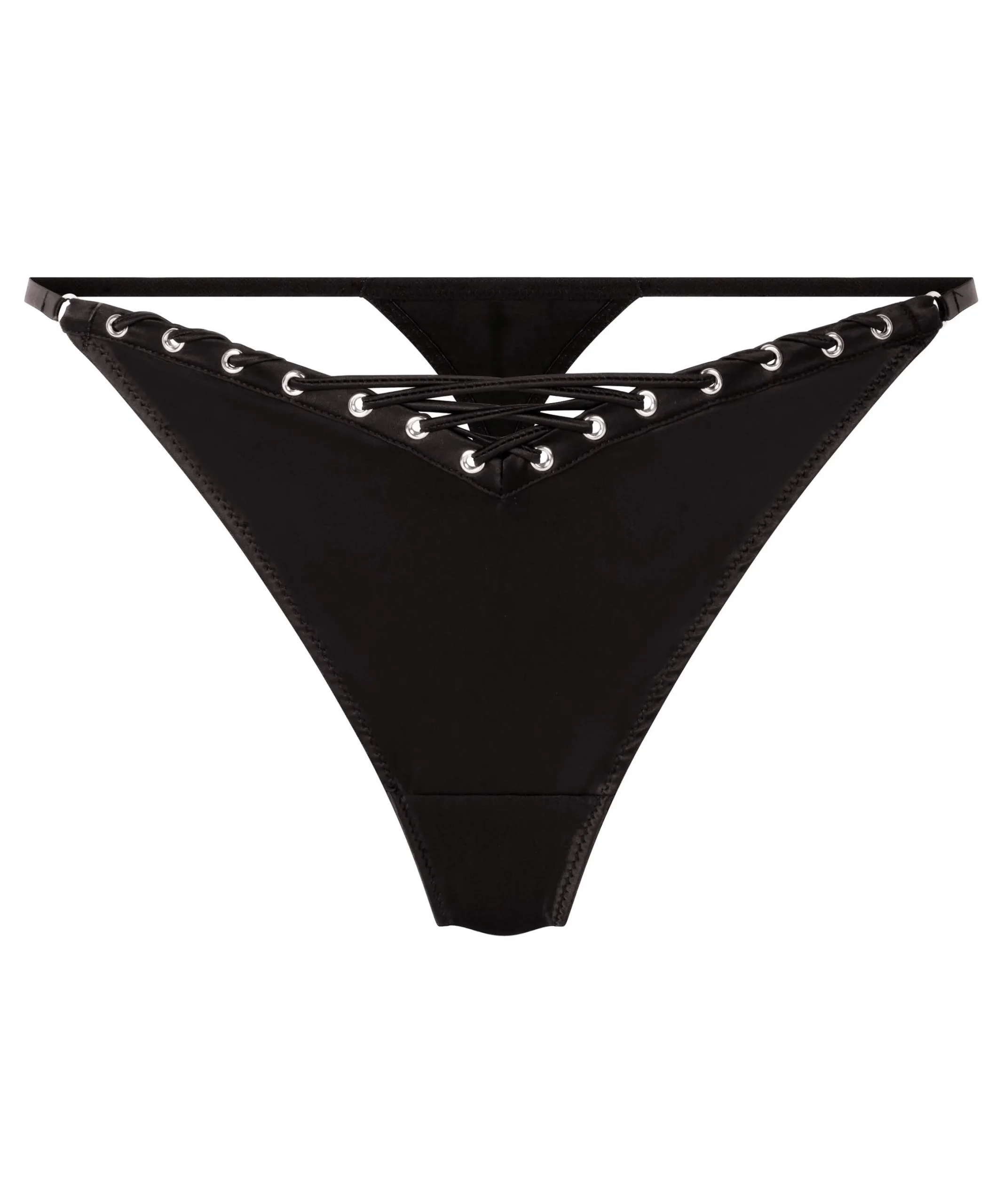 String mit hohem Beinausschnitt Pina - Schwarz