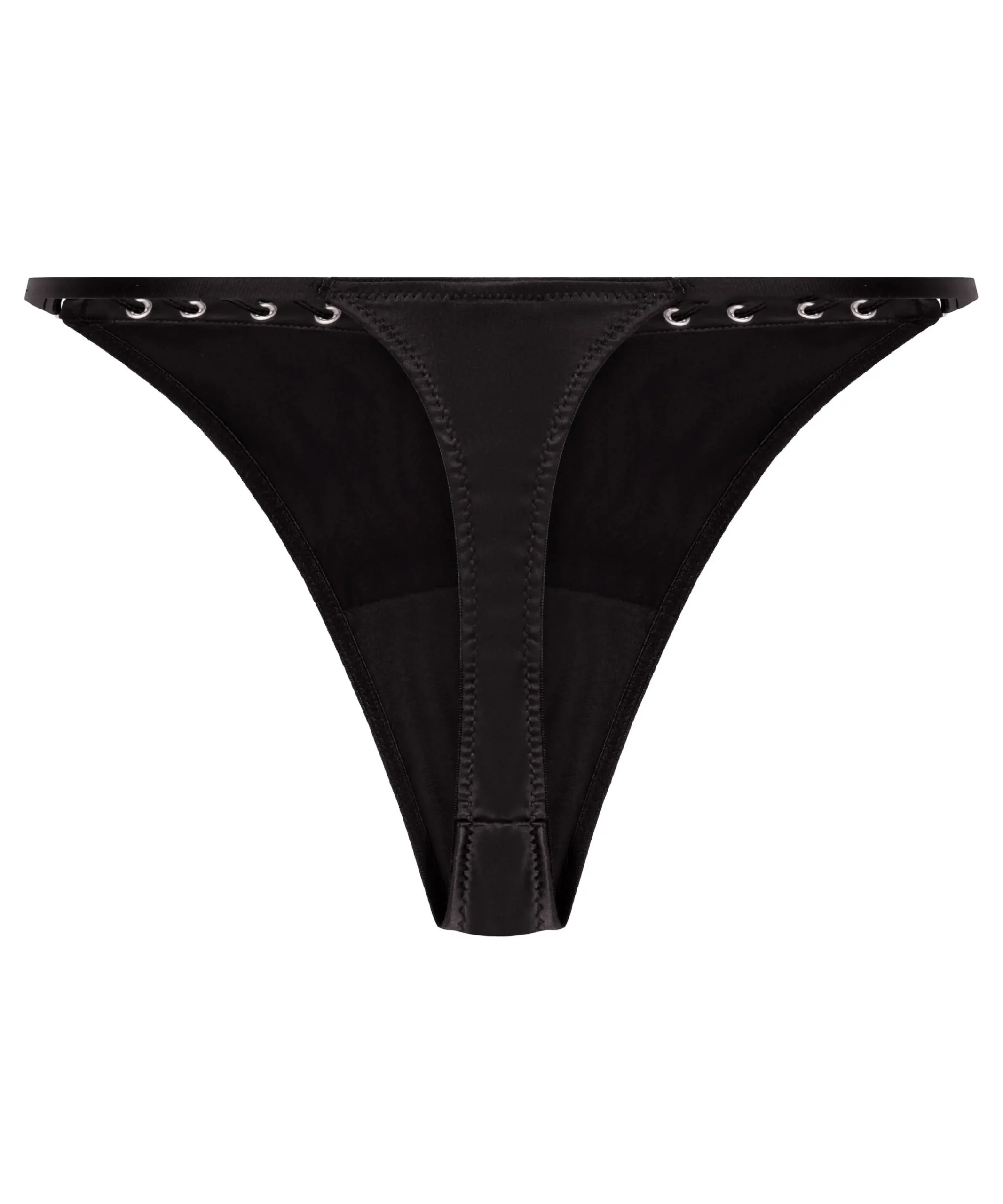 String mit hohem Beinausschnitt Pina - Schwarz