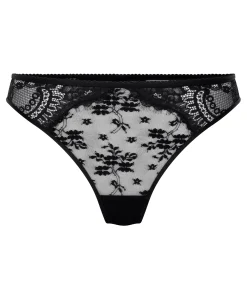 String mit hohem Bein Lou - Schwarz