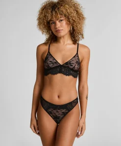 String mit hohem Bein Lou - Schwarz