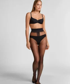 Strumpfhose 15 Denier Second Skin - Schwarz