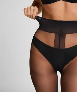 Strumpfhose 15 Denier Second Skin - Schwarz
