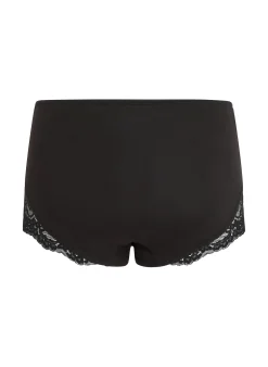 Superslip Maxi aus Spitze - Schwarz