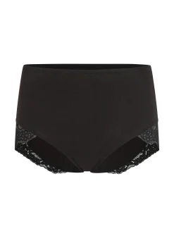 Superslip Maxi aus Spitze - Schwarz