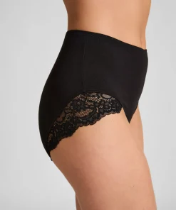 Superslip Maxi aus Spitze - Schwarz