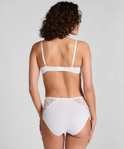 Superslip Midi aus Spitze - Weiß