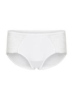 Superslip Midi aus Spitze - Weiß