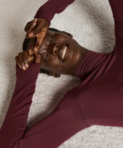 Super Soft Shirt aus Kaschmir-Mix mit Rollkragen - Lila