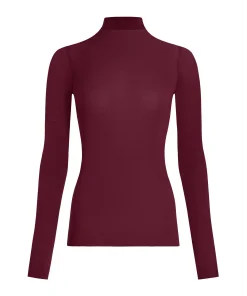 Super Soft Shirt aus Kaschmir-Mix mit Rollkragen - Lila