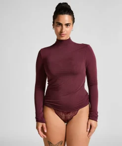Super Soft Shirt aus Kaschmir-Mix mit Rollkragen - Lila