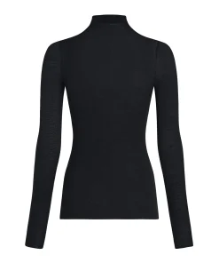 Super Soft Shirt aus Kaschmir-Mix mit Rollkragen - Schwarz