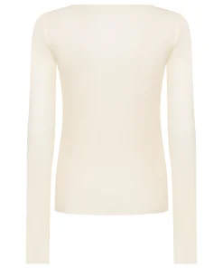 Super Soft Shirt aus Kaschmir-Mix mit U-Boot-Ausschnitt - Gelb