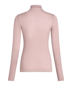 Super Soft Shirt aus Kaschmir-Mix mit Rollkragen - Rosa