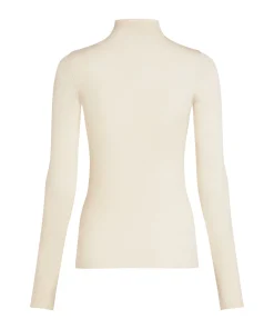 Super Soft Shirt aus Kaschmir-Mix mit Rollkragen - Weiß