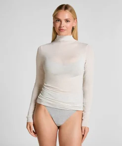 Super Soft Shirt aus Kaschmir-Mix mit Rollkragen - Grau
