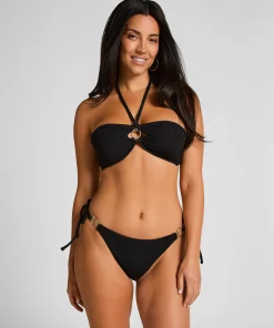 Tanga mit hohem Beinausschnitt Bahamas - Schwarz