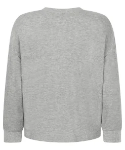 Top Waffelstrick Henley - Grau