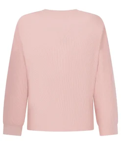 Top Waffelstrick Henley - Rosa
