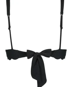 Triangel-Bikini-Oberteil Scallop - Schwarz