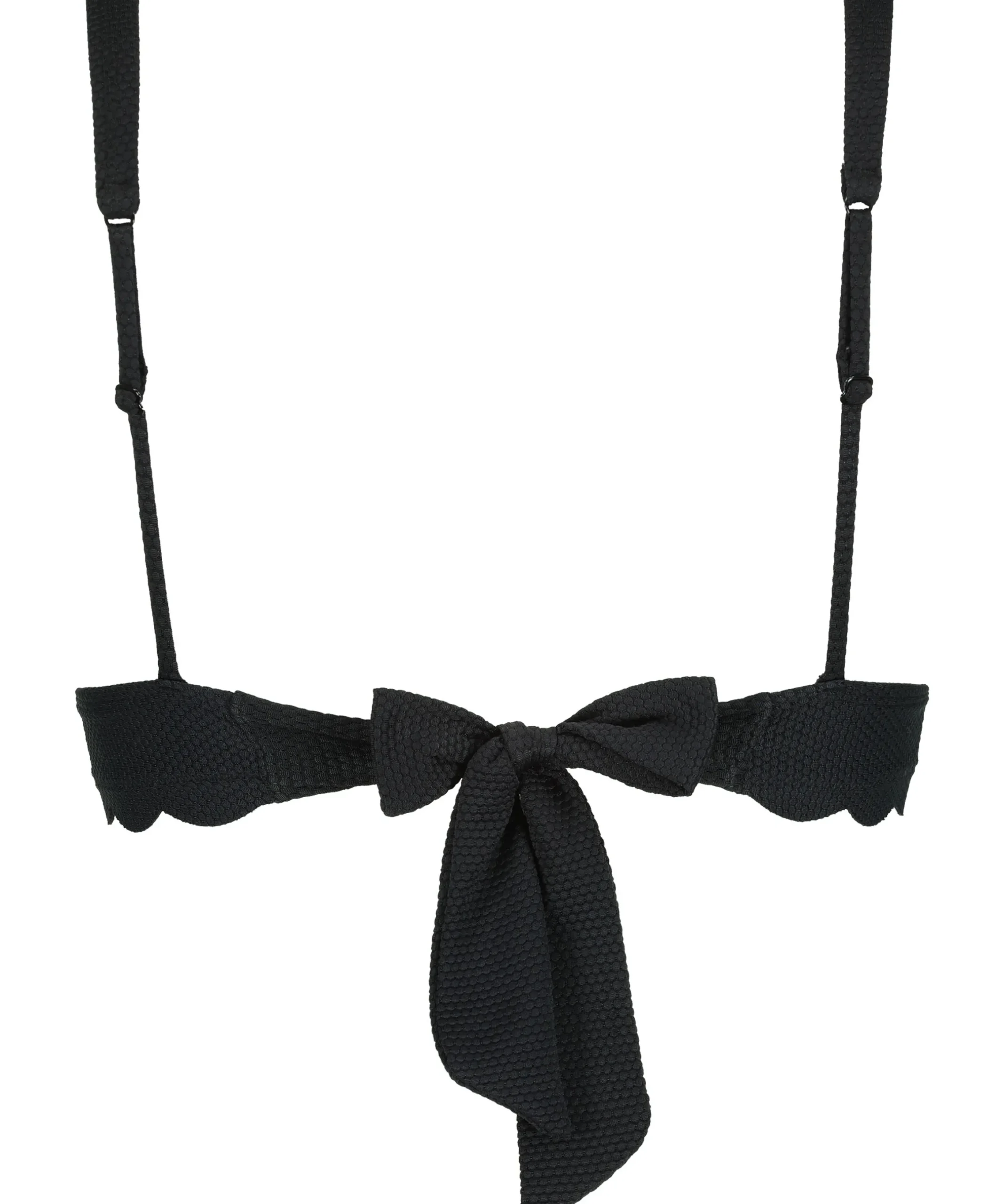 Triangel-Bikini-Oberteil Scallop - Schwarz