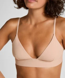 Triangel Bralette Smooth - Beige