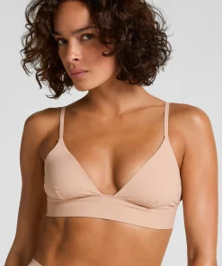 Triangel Bralette Smooth - Beige