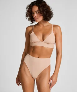 Triangel Bralette Smooth - Beige