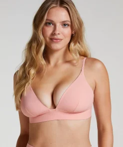 Triangel Bralette Smooth - Rosa