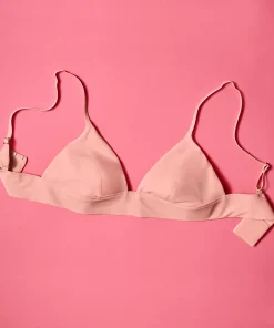 Triangel Bralette Smooth - Rosa