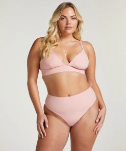 Triangel Bralette Smooth - Rosa
