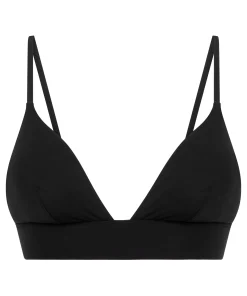 Triangel Bralette Smooth - Schwarz