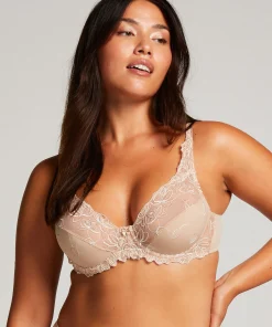 Unwattierter Bügel-BH Diva - Beige