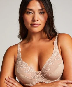 Unwattierter Bügel-BH Diva - Beige