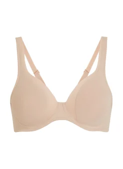 Unwattierter Bügel-BH Mesh - Beige