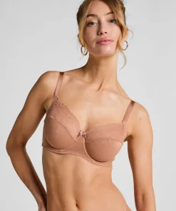 Unwattierter Bügel-BH Sophie - Braun