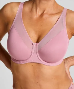 Unwattierter Minimizer-Bügel-BH Nina - Rosa