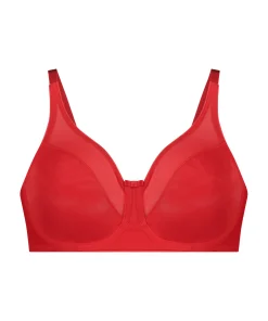 Unwattierter Minimizer-Bügel-BH Nina - Rot