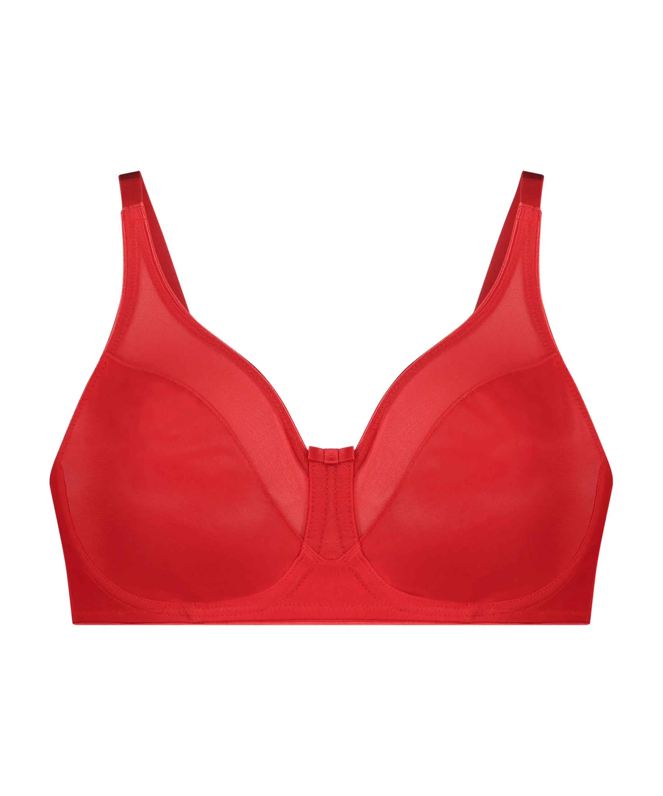 Unwattierter Minimizer-Bügel-BH Nina - Rot