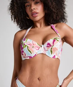 Unwattiertes Bügel-Bikinioberteil Ayanna - Weiß