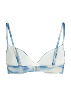Unwattiertes Bügel-Bikini-Top Lagoa - Blau