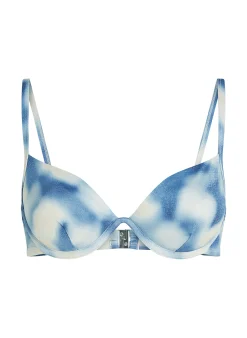 Unwattiertes Bügel-Bikini-Top Lagoa - Blau