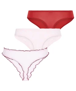 Valentins-String 3er-Pack Geschenkset - Rosa