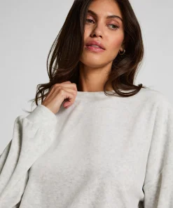 Velours-Top - Grau