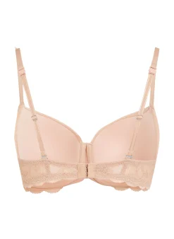 Vorgeformter Bügel-BH Angie mit Spitze - Beige